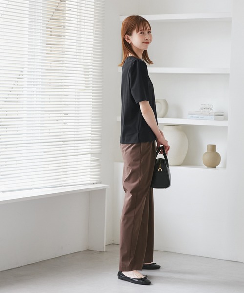 セール】【UVカット・接触冷感】70シルケットパフスリーブトップス（T