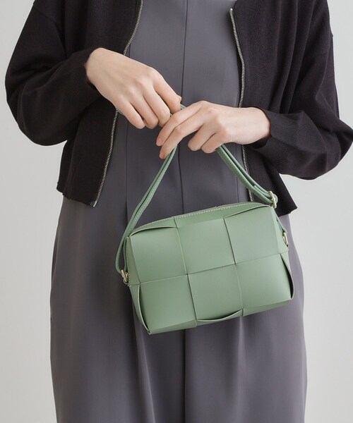grove（グローブ）の「◆メッシュミニショルダー（ショルダーバッグ・レディース・キャメル/ブルー/シルバー/ブラック/グリーン系その他5・00）」の2枚目の写真