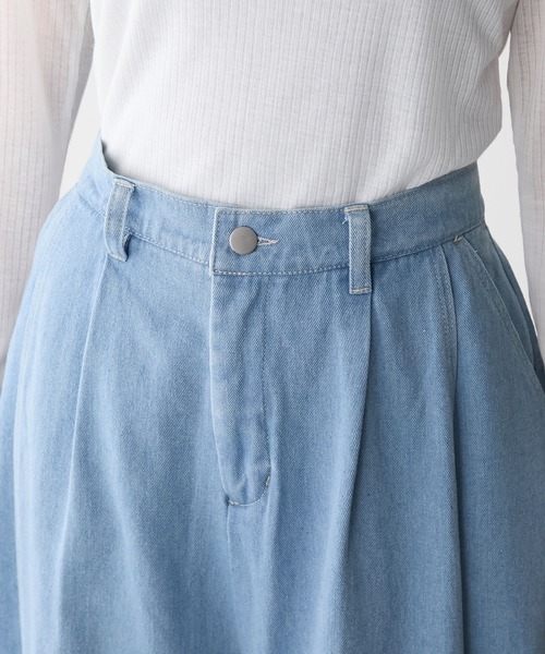 forksy.(フォルクシー)の「【forksy.】カットアウト ドッキング ワイドデニムパンツ(デニムパンツ・レディース・グレー/ブルー・M/L)」の11枚目の写真