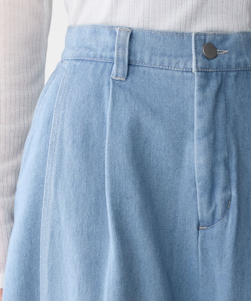 forksy.(フォルクシー)の「【forksy.】カットアウト ドッキング ワイドデニムパンツ(デニムパンツ・レディース・グレー/ブルー・M/L)」の12枚目の写真