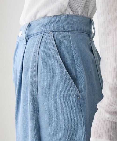 ⭐️新品未使用⭐️Fleur ワイドパンツ異素材ドッキングデニム 1824868_info_E6559F85-3AAC-