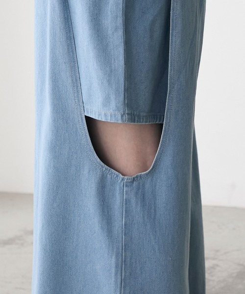 forksy.(フォルクシー)の「【forksy.】カットアウト ドッキング ワイドデニムパンツ(デニムパンツ・レディース・グレー/ブルー・M/L)」の18枚目の写真