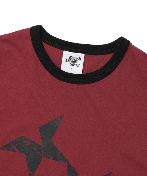 Cavish（カビシ）の「★K-POPアイドル着用【UNISEX】CAVISH／ツインスターリンガーT（Tシャツ/カットソー・レディース・グレー/ホワイト/ボルドー・MEDIUM/LARGE/SMALL）」の12枚目の写真