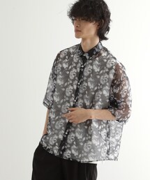 tk.TAKEO KIKUCHI | シアーフラワーシャツ(シャツ/ブラウス)