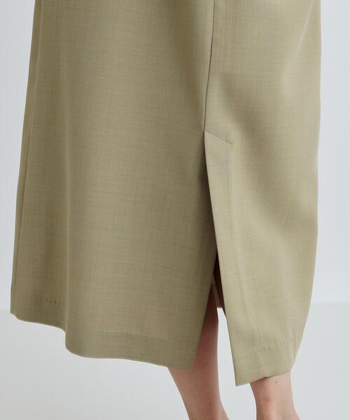 GALLEST（ギャレスト）の「ギャザーストラップワンピース（ワンピース・レディース・スモーキーグリーン系/ブラック・38/40/36）」の9枚目の写真