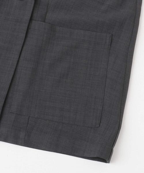 ITEMS URBANRESEARCH（アイテムズ アーバンリサーチ）の「リネンライクハーフスリーブジャケット（その他アウター・レディース・ブラウン/チャコールグレー/ベージュ・FREE）」の9枚目の写真