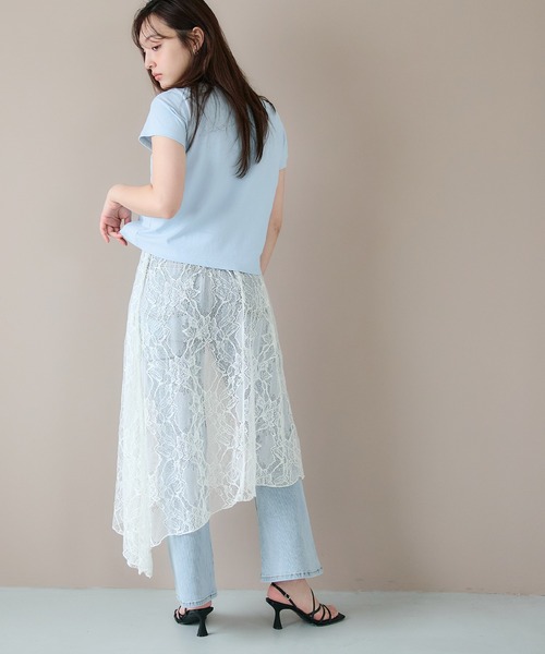 coca(coca)(コカ)の「【WEB限定セール】レーススカート(スカート・レディース・アイボリー・ONE SIZE)」の8枚目の写真