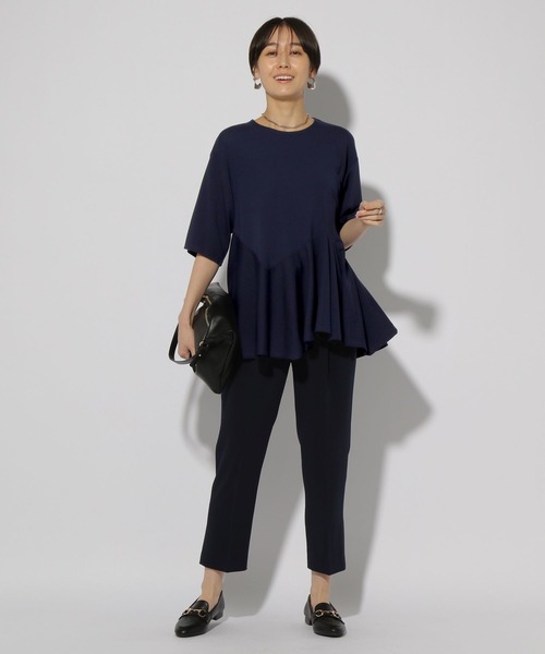 Elura（エルーラ）の「ドレスアップペプラムプルオーバー/321609（Tシャツ/カットソー・レディース・ライトブルー/ネイビー/ホワイト・FREE）」の17枚目の写真