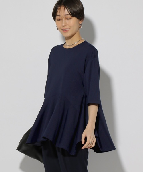 Elura（エルーラ）の「ドレスアップペプラムプルオーバー/321609（Tシャツ/カットソー・レディース・ライトブルー/ネイビー/ホワイト・FREE）」の16枚目の写真