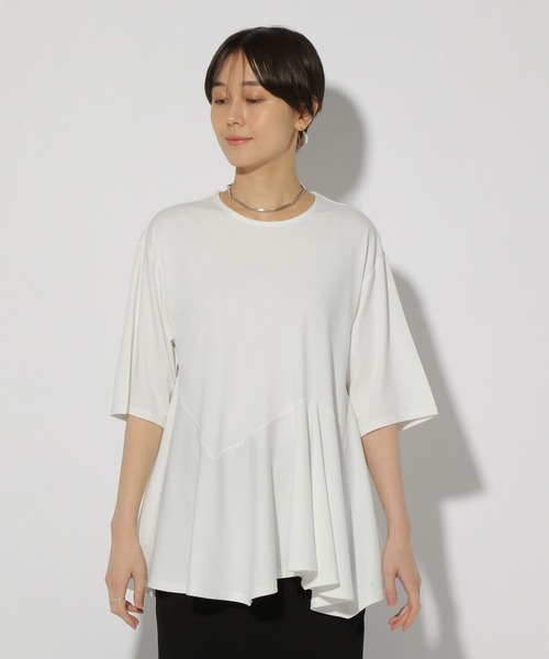 Elura（エルーラ）の「ドレスアップペプラムプルオーバー/321609（Tシャツ/カットソー・レディース・ライトブルー/ネイビー/ホワイト・FREE）」の12枚目の写真