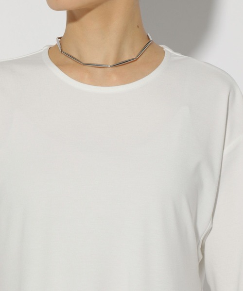 Elura（エルーラ）の「ドレスアップペプラムプルオーバー/321609（Tシャツ/カットソー・レディース・ライトブルー/ネイビー/ホワイト・FREE）」の9枚目の写真