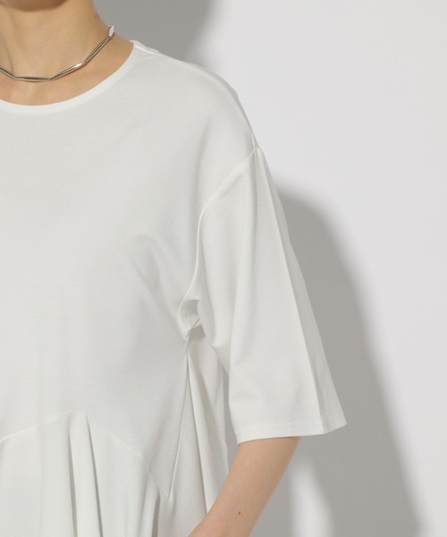 Elura（エルーラ）の「ドレスアップペプラムプルオーバー/321609（Tシャツ/カットソー・レディース・ライトブルー/ネイビー/ホワイト・FREE）」の4枚目の写真