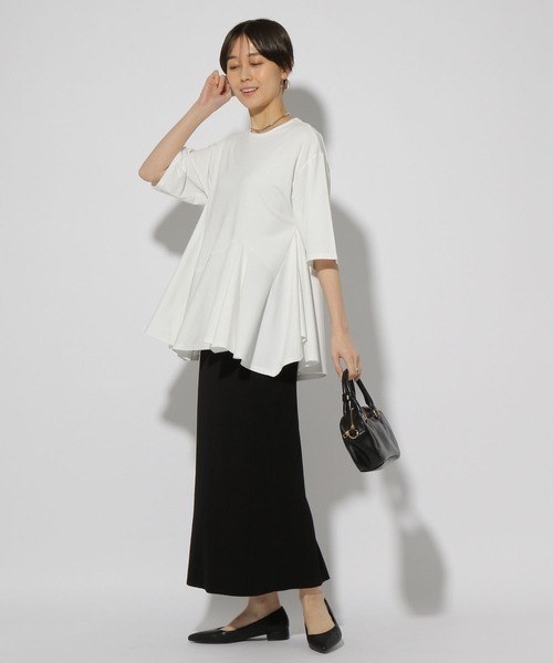 Elura（エルーラ）の「ドレスアップペプラムプルオーバー/321609（Tシャツ/カットソー・レディース・ライトブルー/ネイビー/ホワイト・FREE）」の15枚目の写真