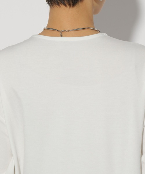 Elura（エルーラ）の「ドレスアップペプラムプルオーバー/321609（Tシャツ/カットソー・レディース・ライトブルー/ネイビー/ホワイト・FREE）」の5枚目の写真