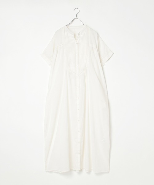 notch.（ノッチ）の「【 notch. by KR 】インド綿　シアーヨークピンタックワンピース（ワンピース・レディース・オフホワイト/ブルー系その他/ネイビー/ブラック・TM/M）」の21枚目の写真