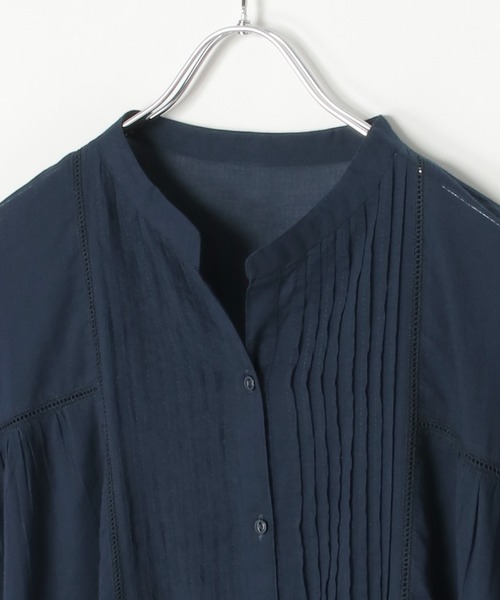 notch.（ノッチ）の「【 notch. by KR 】インド綿　シアーヨークピンタックワンピース（ワンピース・レディース・オフホワイト/ブルー系その他/ネイビー/ブラック・TM/M）」の15枚目の写真