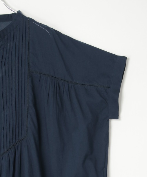 notch.（ノッチ）の「【 notch. by KR 】インド綿　シアーヨークピンタックワンピース（ワンピース・レディース・オフホワイト/ブルー系その他/ネイビー/ブラック・TM/M）」の16枚目の写真