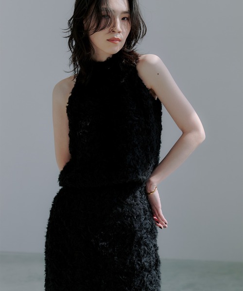 【セットアップ対応】エンブロイダリータイトスカート anuans セール】エンブロイダリータイトスカート（スカート）｜anuans