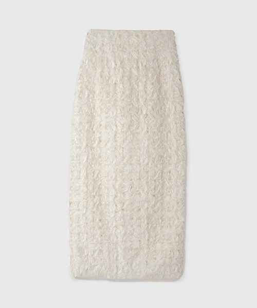 anuans（アニュアンス）の「エンブロイダリータイトスカート（スカート・レディース・ブラック/ベージュ/アイボリー・MEDIUM/SMALL）」の9枚目の写真