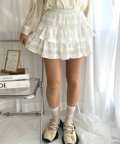 セール】インパン付きフリルスカート（スカート）｜merrylatte