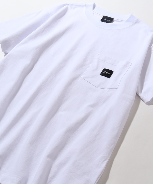 HUF(ハフ)の「【HUF/ハフ】ボックスロゴ ポケット付きショートスリーブTシャツ(Tシャツ/カットソー・メンズ・ブラック/ホワイト・M/S/XL/L)」の14枚目の写真