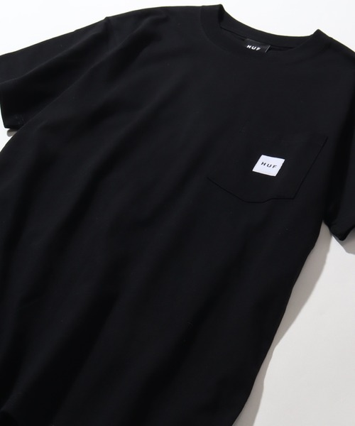 HUF(ハフ)の「【HUF/ハフ】ボックスロゴ ポケット付きショートスリーブTシャツ(Tシャツ/カットソー・メンズ・ブラック/ホワイト・M/S/XL/L)」の13枚目の写真