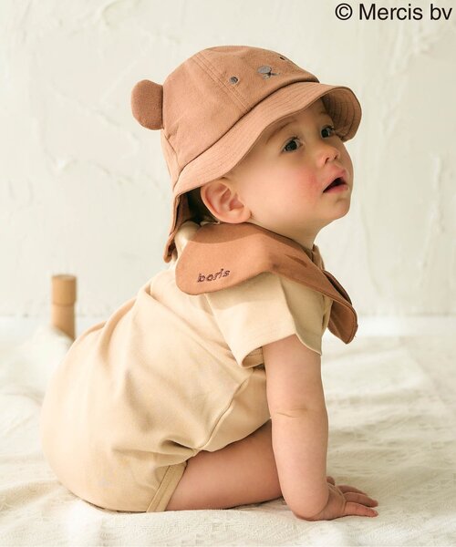 Miffy（ ミッフィー）の「Dick Bruna ベビー帽子（その他ベビー用品・キッズ・ブラウン/オフホワイト・46/48）」の4枚目の写真