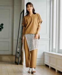 FOUND GOOD（ファウンドグッド）の「リネンライクセットアップ（パンツドレス）」