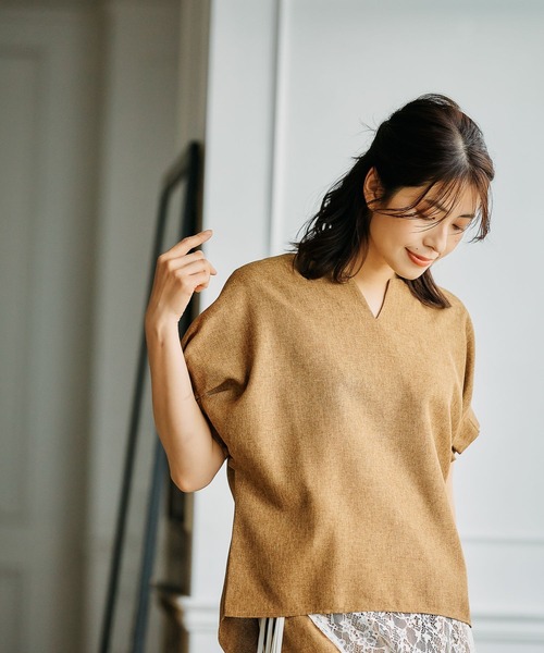 セール】リネンライクセットアップ（ワンピース）｜FOUND GOOD