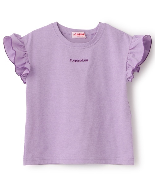 minimal(ミニマル)の「【接触冷感】袖フリルT(Tシャツ/カットソー・キッズ・ホワイト/パープル/オレンジ/サックスブルー/ピンク・130cm/120cm/110cm/100cm/90cm/140cm)」の14枚目の写真