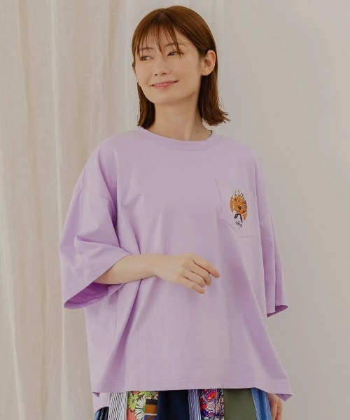 スカラー　Tシャツスカーフ付き ScoLar tシャツ ScoLar/スカラー スカーフ付 ポケットTEE