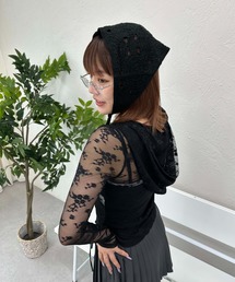 sedacle girl（セダクルガール）の「編みデザインバブーシュカ（その他ヘアアクセサリー）」
