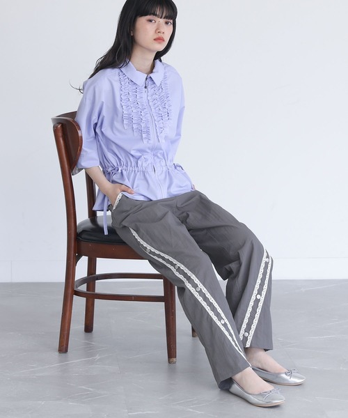 somari imagination(ソマリ イマジネーション)の「『レースラインカーブパンツ』(その他パンツ・レディース・ブラック/グレー・2/1)」の14枚目の写真