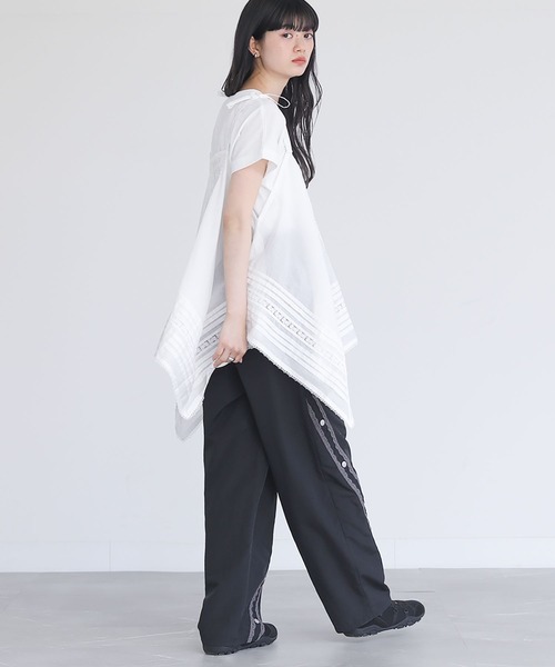 somari imagination(ソマリ イマジネーション)の「『レースラインカーブパンツ』(その他パンツ・レディース・ブラック/グレー・2/1)」の21枚目の写真