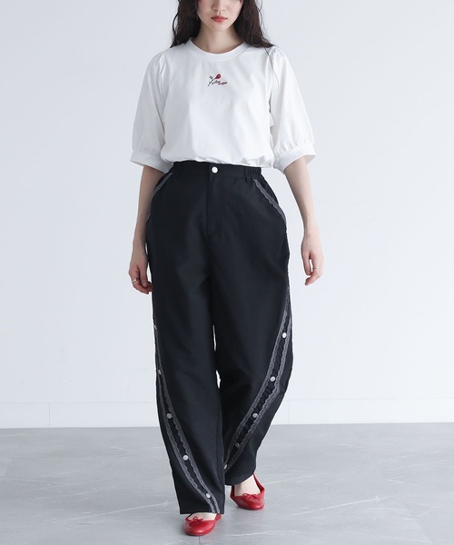 somari imagination(ソマリ イマジネーション)の「『レースラインカーブパンツ』(その他パンツ・レディース・ブラック/グレー・2/1)」の6枚目の写真