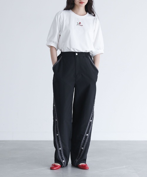 somari imagination(ソマリ イマジネーション)の「『レースラインカーブパンツ』(その他パンツ・レディース・ブラック/グレー・2/1)」の7枚目の写真