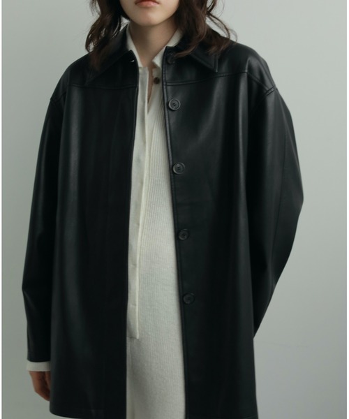 ジャケット・アウター anuke Ecoleather Over Jacket 38 anuke（アンヌーク） anuke 2024FallWinter アウター Ecoleather Over