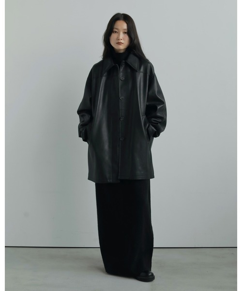 ジャケット・アウター anuke/Ecoleather Over Jacket ànuke online store（アンヌーク） / Ecoleather Over