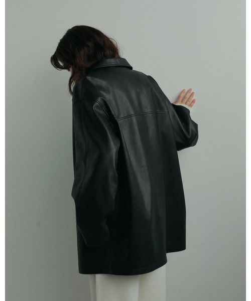 ジャケット・アウター Ecoleather Over Jacket Ecoleather Over Jacket（テーラードジャケット）｜anuke（アンヌーク