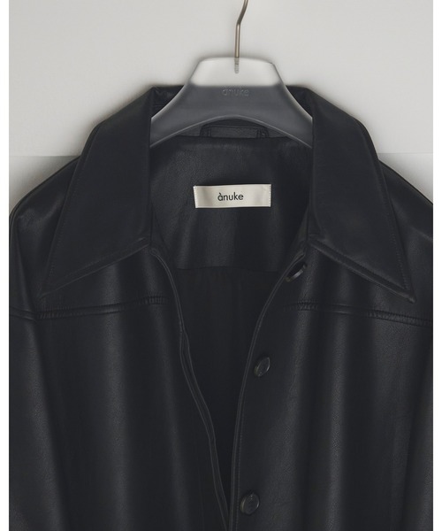 Ecoleather Over Jacket（テーラードジャケット）｜anuke（アンヌーク