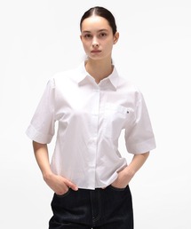 tommy jeans | ポプリンボクシーショートスリーブシャツ(シャツ/ブラウス)