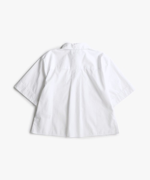 tommy jeans（トミー ジーンズ）の「ポプリンボクシーショートスリーブシャツ（シャツ/ブラウス・レディース・ホワイト/ブルー・32inch/34inch）」の14枚目の写真