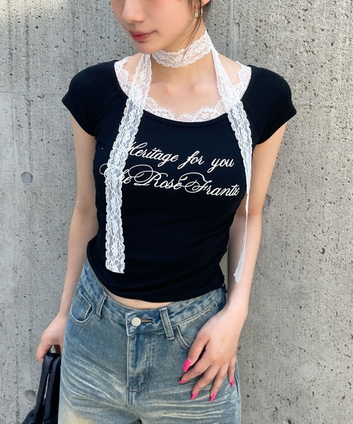 tシャツ 3.3 Field Trip／レーススリーブレス レディース 3.3 FIELD TRIP tシャツ Field Trip／裾レースアソートTシャツ