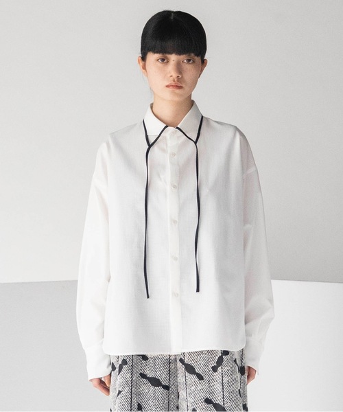 NEGATIVE SPACE COLLAR SHIRT（シャツ/ブラウス）｜mintdesigns 