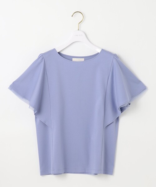 ANY SIS(エニィスィス)の「着映えフリルスリーブ カットソー(Tシャツ/カットソー・レディース・ブラック系/アイボリー系/スカイブルー系/グリーン系/ダークブラウン系/ピンク系・4)」の16枚目の写真