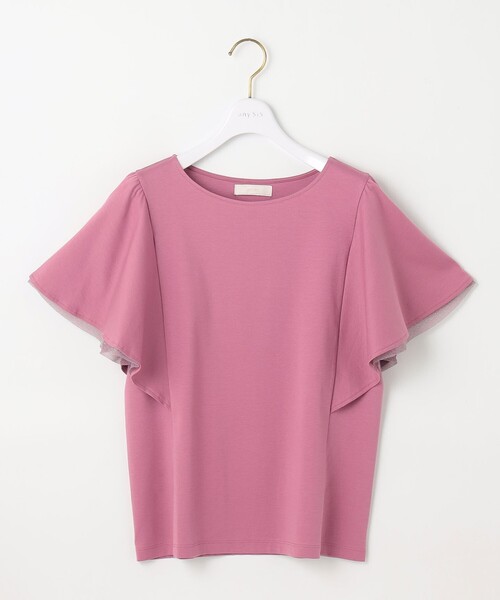 ANY SIS(エニィスィス)の「着映えフリルスリーブ カットソー(Tシャツ/カットソー・レディース・ブラック系/アイボリー系/スカイブルー系/グリーン系/ダークブラウン系/ピンク系・4)」の12枚目の写真