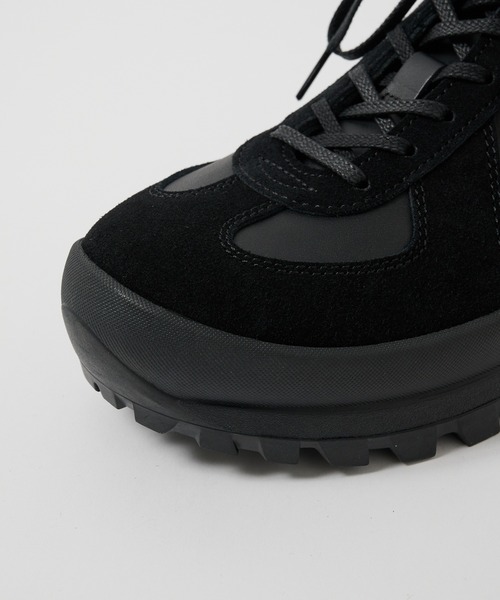 PADRONE（パドローネ）の「【PADRONE/パドローネ】別注 German trainer with 884C vibram（スニーカー・メンズ・ブラック・40/41/42）」の4枚目の写真