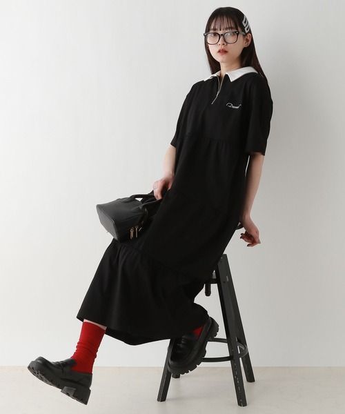 RAGEBLUE（レイジブルー）の「ティアードラガーワンピース（ワンピース・レディース・ブラック/ネイビー系・FREE）」の18枚目の写真