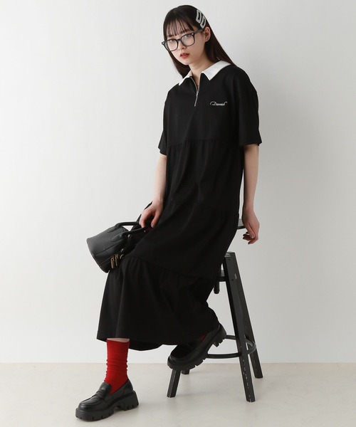 RAGEBLUE（レイジブルー）の「ティアードラガーワンピース（ワンピース・レディース・ブラック/ネイビー系・FREE）」の17枚目の写真