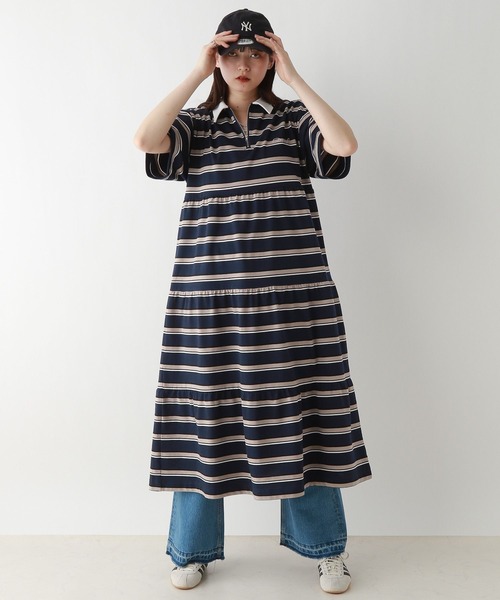 RAGEBLUE（レイジブルー）の「ティアードラガーワンピース（ワンピース・レディース・ブラック/ネイビー系・FREE）」の16枚目の写真